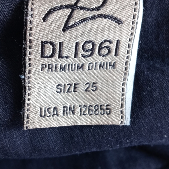 Women's DL1961 Jessica dark wash skinny zip pocket 25 high-end denim - Picture 11 of 15
